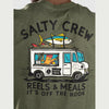 Maglietta T-shirt Salty Crew Reels & Meals forest heather