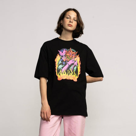 Maglietta T-shirt Santa Cruz Delfino Devil Oversized black
