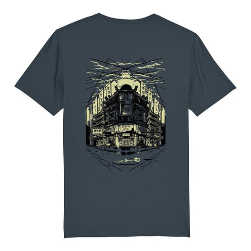 Maglietta T-shirt unisex Ghettoblastee Tokyo India grey