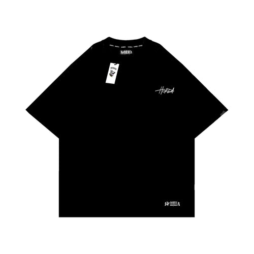 Maglietta basic signature 100% cotone nero Horda Brand Streetwear