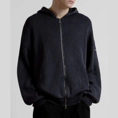 Maglione Wated Paris Pusher Zip Black