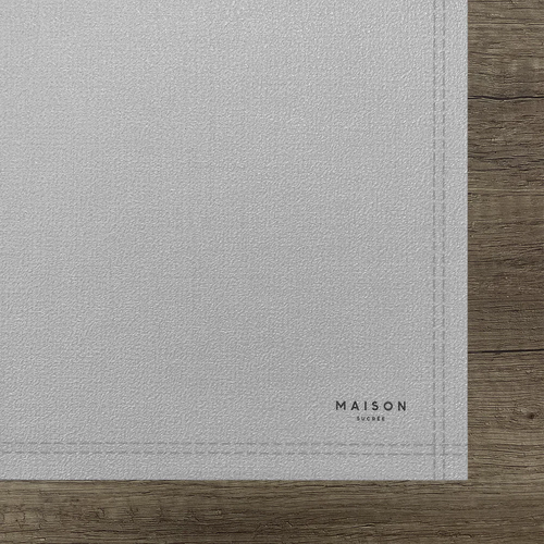 Maison Sucrée Tovaglietta da colazione in vinile Tinta Unita Essenziale S60 - Vari Colori