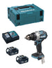 Makita trapano a percussione dhp492rtj (2 x 5,0ah + dc18rc + makpac 2) 0197050011732