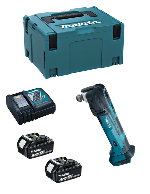 Makita utensile multifunzione dtm51rfj (2 x 3,0ah + dc18rc + makpac 3) 8435587931188