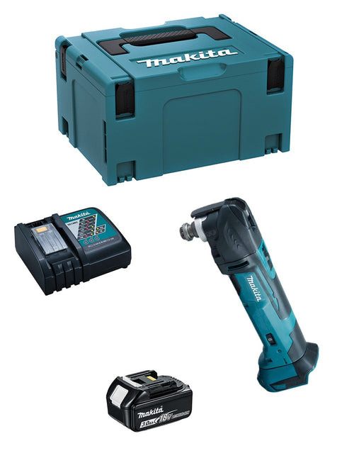 Makita utensile multifunzione dtm51rfj1 (1 x 3,0ah + dc18rc + makpac 3) 8435587931171