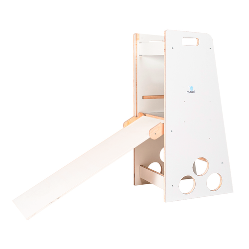 Learning Tower bianca con rampa, Torre di Apprendimento, Torretta Montessoriana