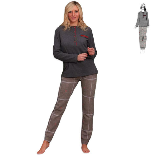 Manam Pigiama Invernale da Donna in Punto Milano 20220 S40 - Passarelli Biancheria