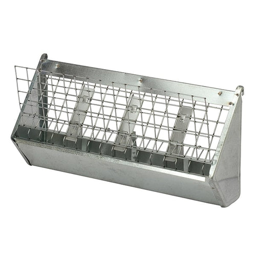 Mangiatoia zincata per gabbia da ingrasso conigli portafieno e mangime