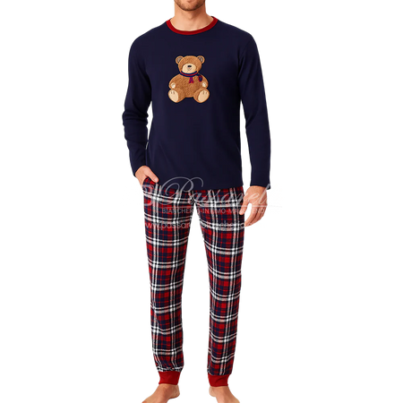 Maryplaid Pigiama Unisex in Caldo Cotone +Porta pigiama 6P85001-2 2510S50