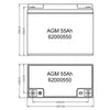 Mastervolt Agm Battery 12/70Ah