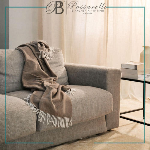 Mastro Raphaël Plaid Thais Mezza Spina Cotone 130x170 V15A0076 S66 - Passarelli Biancheria