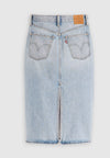 LEVI'S GONNA HR BACK SLIT SKIRT RIVETING da donna