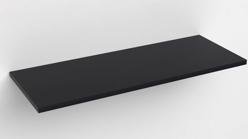 Mensola da Muro da appoggio 100x30 cm in Legno nobilitato spessore 1,8 cm in colore nero