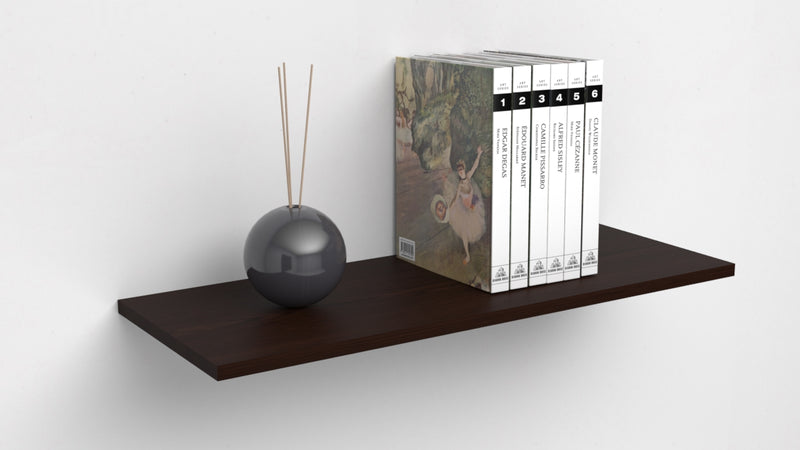 Mensola da Muro da appoggio 60x30 cm in Legno nobilitato spessore 1,8 cm in colore Wenge'