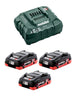Metabo basis-set asc 30-36v + 3x 18v 4,0 ah 4007430334268