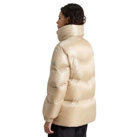 Woolrich giacche donna woolrich - aliquippa puffer jacket - beige da donna
