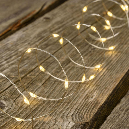 Luci di natale catena con 625 Maxi-Micro Led e filo in metallo per interno ed esterno 10 mt