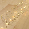 Luci di natale catena con Micro Led Fissi e filo in metallo per interno ed esterno
