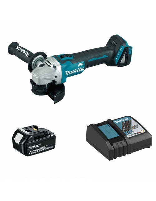 Mini-Smerigliatrice MAKITA DGA504RTJ1-SK (1 x 5,0 Ah + DC18RC)