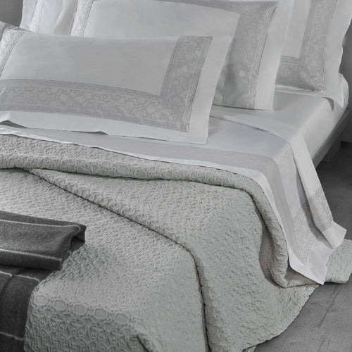 Mirabello Carrara Copriletto Estivo Matrimoniale in Cotone Brera Pompei S134 - Passarelli Biancheria