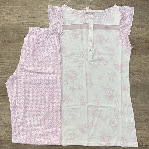 Miss Lingerie Pigiama da Donna Senza Maniche Bermuda Melfi S60