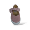 Ballerine Bambina Cipria Tela VUL-LADI con Velcro e Fiocco Estraibile – Scarpe Scuola e Cerimonia Taglie 21-30