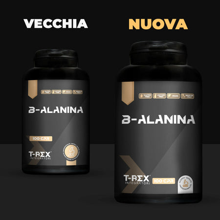 Beta Alanina 100 Compresse Da 1000mg - Integratore A Base Di B-alanina Con Vitamina B1, B6 Ed E. Potente Post Workout Per Recupero Muscolare T-rex Integratori