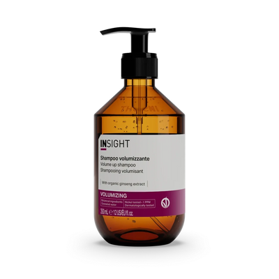 Shampoo Volumizzante Capelli Fini Insight Volume Up – Shampoo Leggero Professionale con Ginseng, Psillio e Ortica Bio, Dona Volume e Corpo Senza Appesantire, Capelli Più Folti e Luminosi