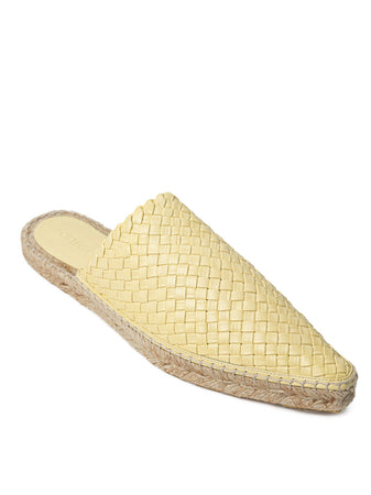 Bottega Veneta Espadrillas Lagoon con Intreccio in Giallo da donna