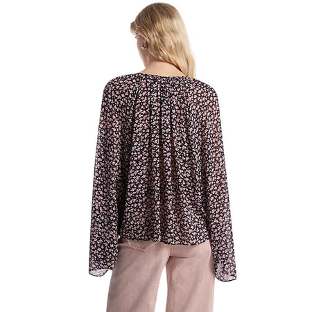 MICHAEL KORS canotte e top donna michael kors - floral v neck top - rosa da donna