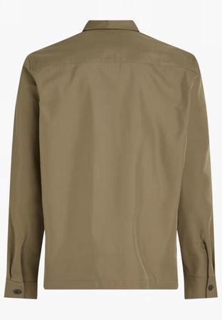 calvin klein CAMICIA COTTON BLEND OVERSHIRT da uomo