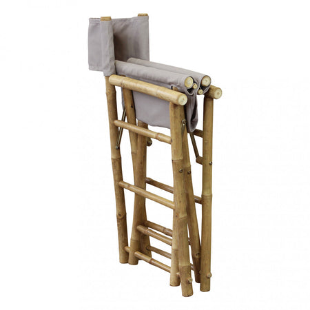 Sedia regista "Mojito" da esterno in legno di Bamboo, 60 x 44 x 88 cm