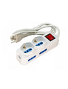 MULTIPRESA COMPATTA CON INTERRUTTORE IDEAL STAR 6 vie (2+4 posti) Ideal star