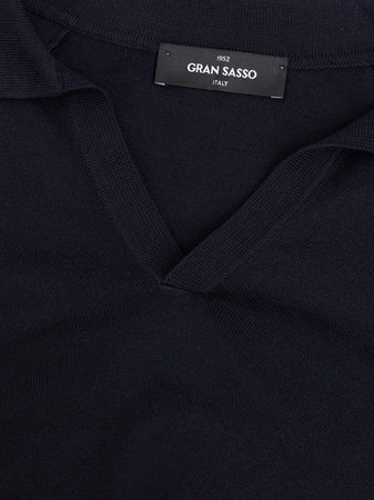 Gran Sasso Maglia a Manica Lunga Nera da uomo