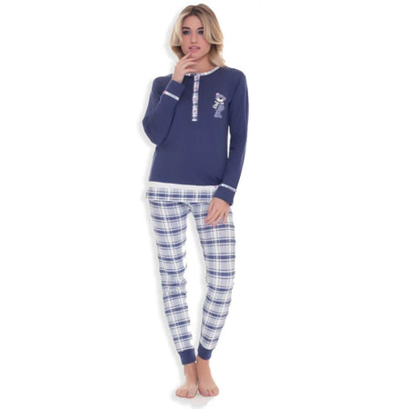 MyPi Pigiama Invernale da Donna in Caldo Cotone 1613 S22 - Passarelli Biancheria