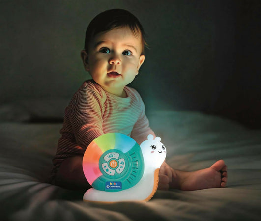 CLEMENTONI - Baby Clementoni - Sweet Dreams Lamp - Luce Notturna per Bambini, Gioco Prima Infanzia da 0 Mesi+, con Melodie e Suoni Rilassanti, Supporto per Sonno Sereno, 17973