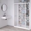 Box doccia a Nicchia Acril in Acrilico con profili in PVC apertura laterale riducibile Made in Italy