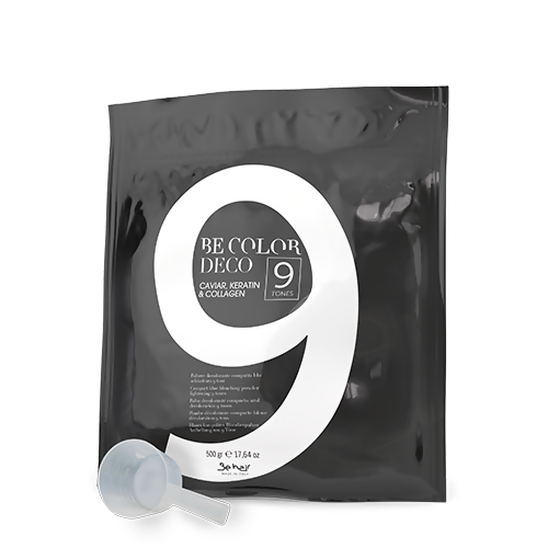 Decolorante Capelli Be Color BE Tech 9 Toni – Polvere Schiarente Professionale, Decolorazione Intensa e Uniforme, Uso Salone per Balayage e Colpi di Luce