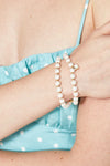 NALÌ | Bracciale two-rows perle bianche
