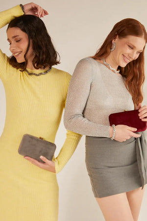 NALÌ | Clutch Leah velluto
