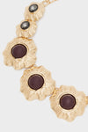 NALÌ | Collana girocollo fiori oro con perla