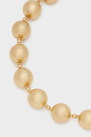 NALÌ | Collana girocollo girocollo sfere oro anticato