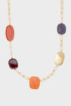 NALÌ | Collana lunga in resina arancio mix