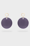 NALÌ | Orecchini Sphere resina viola