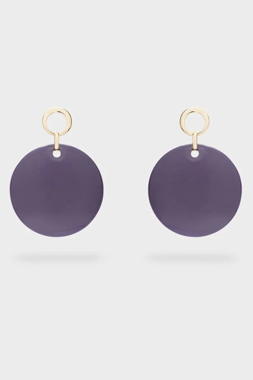 NALÌ | Orecchini Sphere resina viola