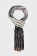 NALÌ | Sciarpa stripes sottile nera filo lurex