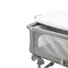 NANIA Letto grigio Cododo regolabile 5 altezze possibili - materasso 4 cm