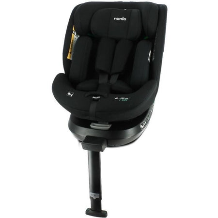 Seggiolino auto Isofix NANIA SPIRIT 40-150 cm R129 - da 0 a 10 anni - Fronte strada 40-105 cm - Poggiatesta regolabile - Reclinabile - Girevole - Nero