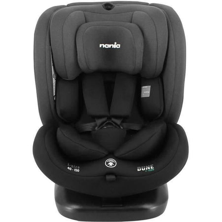 Seggiolino auto Isofix NANIA DUNE 40-150 cm R129  da 0 a 10 anni  Fronte strada 40-105 cm  Poggiatesta regolabile  Reclinabile  Girevole