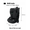 Seggiolino auto Isofix - NANIA - BARI - Gruppo 2/3 - I-size - Nero